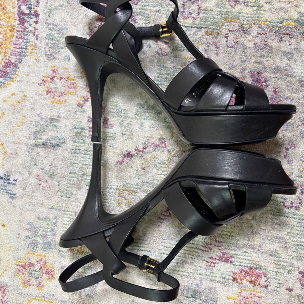 Saint Laurent Tribute Platform Sandals - Picture 10 of 13